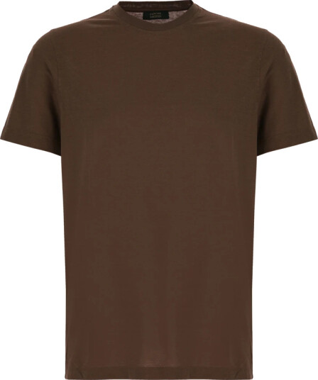 Zanone Herre Topper Brun 2XL,