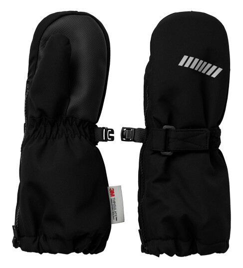 Name It Votter m. Fleece NmnSnø10 Svart m. Glidelås Name It 6 12 md Votter 62 80