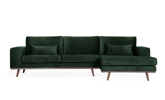 Soffadirekt STOCKHOLM Divansofa Høyre Velvet Edition Grønn Soffadirekt STOCKHOLM Divansofa Høyre Velvet Edition Grønn