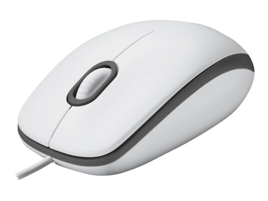 Logitech M100 - mus - USB - hvit