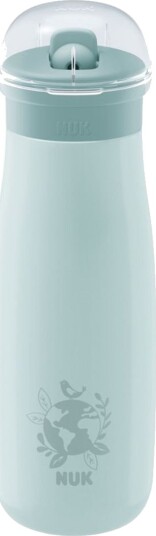 NUK Mini Me Flip Steel 500 Ml Globe Green 500 ML NUK Mini Me Flip Steel 500 Ml Globe Green 500 ML
