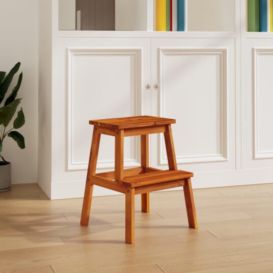 vidaXL Krakk 2 trinn 40x38x50 cm heltre akasie vidaXL Krakk 2 trinn 40x38x50 cm heltre akasie