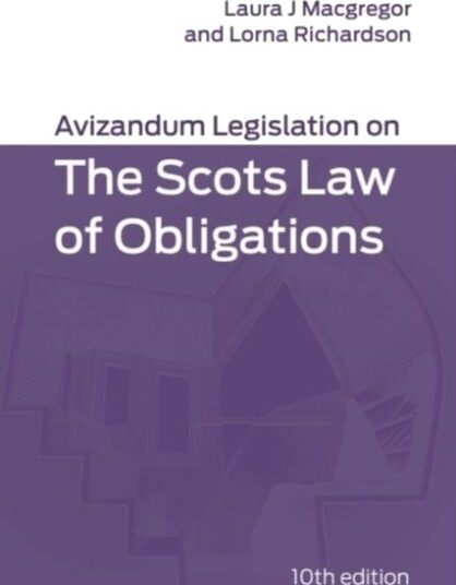 Avizandum Legislation on the Scots Law of Obligations