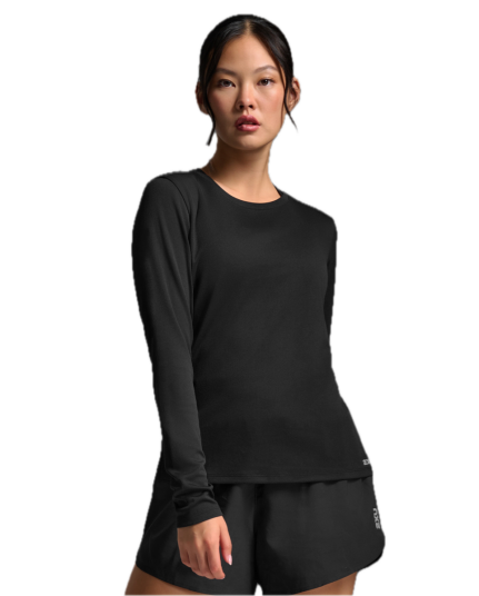 2xu Women"s Aero Mesh Long Sleeve Black/silver Reflective L 2xu Women"s Aero Mesh Long Sleeve Black/silver Reflective L