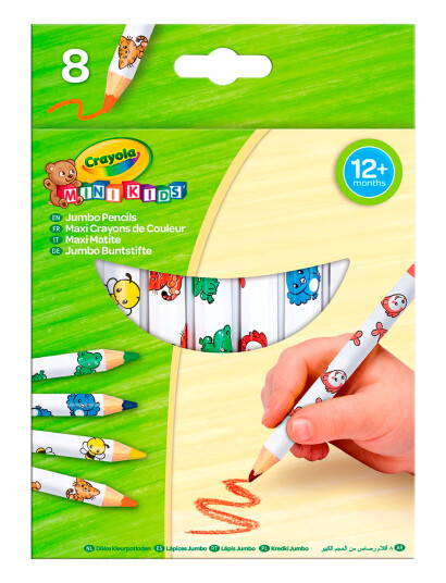Crayola Crayola 8 Mini Kids Jumbo Fargeblyanter Multi Patterned One Size Crayola Crayola 8 Mini Kids Jumbo Fargeblyanter Multi Patterned One Size