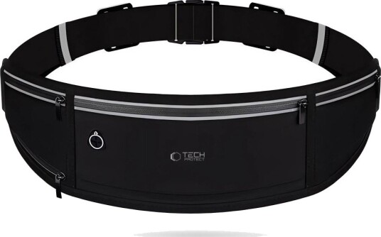 Tech-Protect M3 Universalt Løpebelte med Flaskeholder - Svart Tech-Protect M3 Universalt Løpebelte med Flaskeholder - Svart
