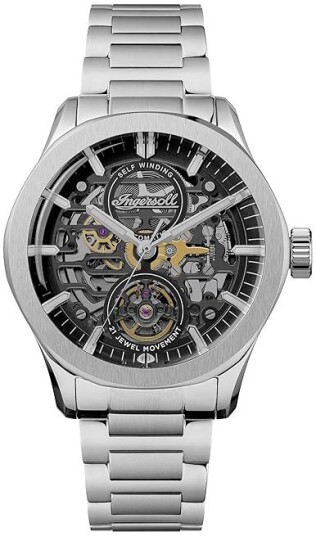 Ingersoll Herreklokke I16701 The Bronc Sort/Stål Ø44 mm