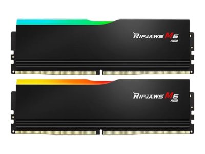 G.Skill Ripjaws M5 DDR5 32GB 5200MHz RAM med RGB Sort G.Skill Ripjaws M5 DDR5 32GB 5200MHz RAM med RGB Sort