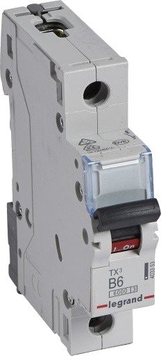 Legrand 10 stk TX³ MCB automatsikring B6 1P 1M 6/6kA