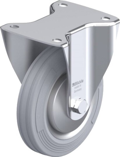 Blickle 618595 B-Ve 160R-Sg-Fa Faste Hjul, Hjuldiameter 160 Mm, Maks Bæreevne 135 Kg, 1 Stk