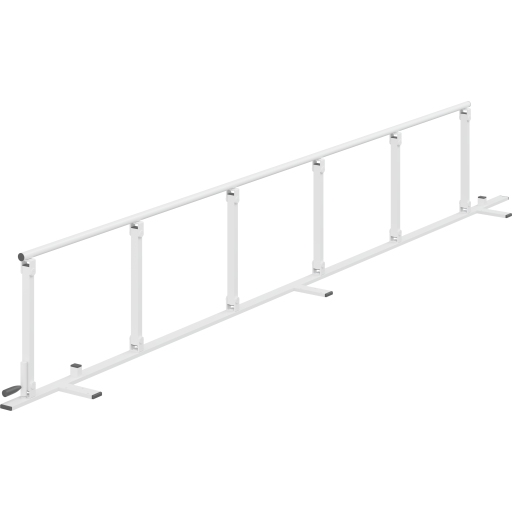 Pressalit Care sengegrind sammenleggbar 180 cm hvit