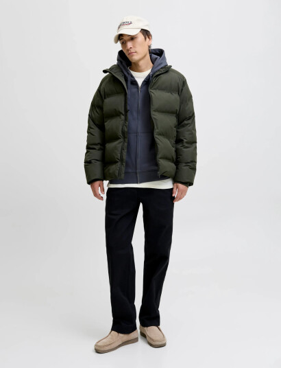 Jack & Jones Jjesoho Puffer Collar Sn - Khaki green - XXL Jack & Jones Jjesoho Puffer Collar Sn - Khaki green - XXL