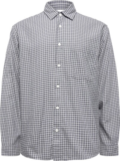 Garment Project Relaxed Ls Shirt Navy Check NAVY XL Garment Project Relaxed Ls Shirt Navy Check NAVY XL
