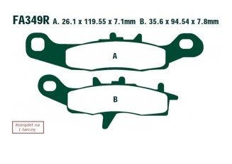 Bremseklosser EBC Brakes FA349R