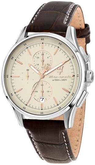 Maserati Herreklokke R8871624010 Sorpasso Beige/Lær Ø42 mm