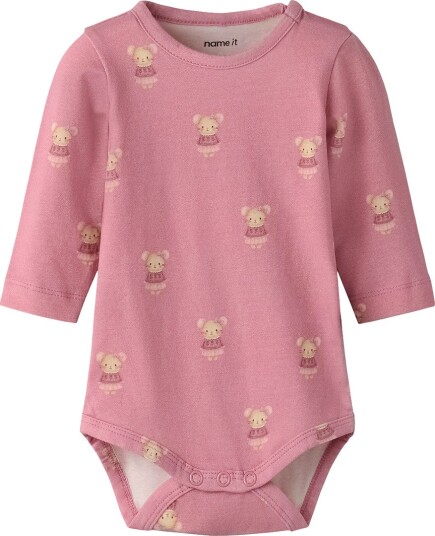 Name It Body I/e NbfObente Lilas Name It 1½ år (86) Langermet Body Rosa