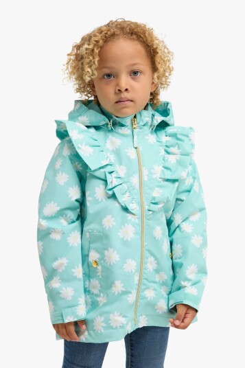 Petite Chérie Atelier Astrid Skalljakke Daisy Turquoise 122-128