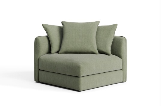 No Ga - Pavarotti Corner Module Shadow Green 06 Sofaer Grønn Ned/metall/tre/skum