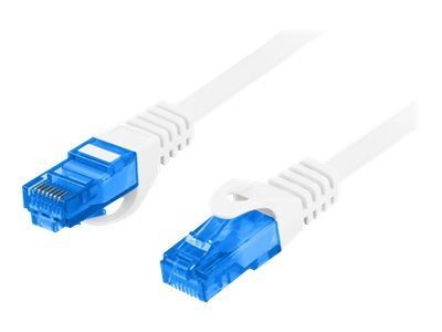 Lanberg Koblingskabel Rj-45 Hann Til Rj-45 Hann 20 M Sftp Cat 6A Flertrådet Uten Hindringer Formstøpt Hvit Ral 9010