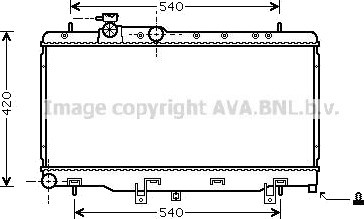 PRASCO SUA2052 Radiator motorkjøling