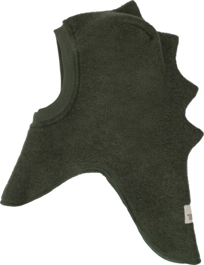 Huttelihut Balaclava Ull 2 lags Bille Huttelihut 6 12 md Balaclava dobbel Armygrønn 62 80