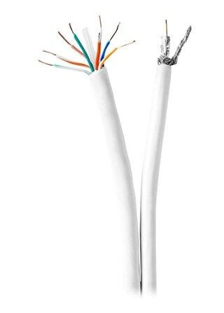 Nedis Coax / CAT6 Combination Cable bulk aerial/network cable 10 m