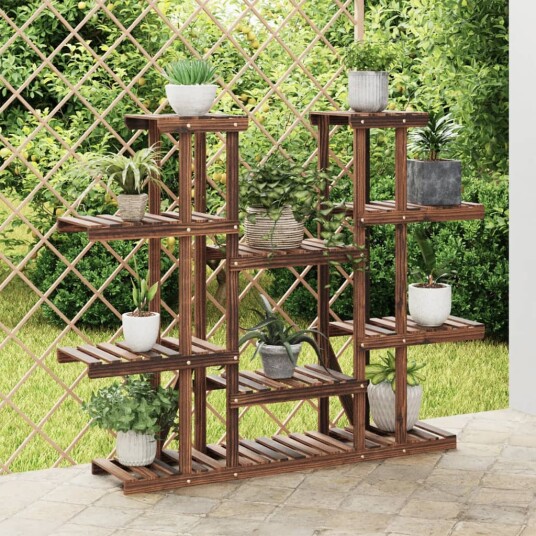 vidaXL Blomsterstativ 110x25x110,5 cm heltre gran