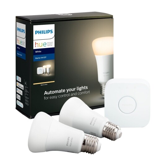 Philips Hue E27 BT Hvit LED pære Og Bro