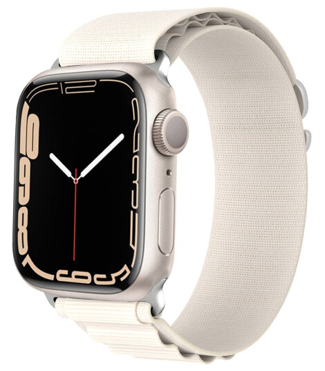 DUX DUCIS Apple Watch nylon Loop stropp 38/40/41mm - Starlight hvit