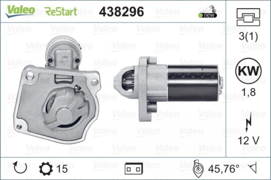 VALEO 438296 Starter
