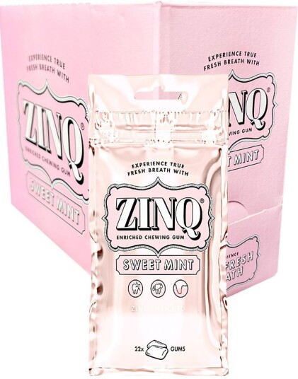 Ert Godis 15 stk Zinq Tyggegummi med Sweet Mintsmak Hel Eske 472 gram