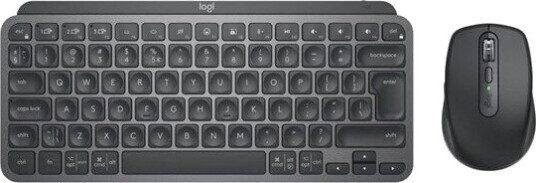 Logitech MX Keys Mini Tastatur- og Mussett Trådløs QWERTZ Tysk Grafitt Logitech MX Keys Mini Tastatur- og Mussett Trådløs QWERTZ Tysk Grafitt