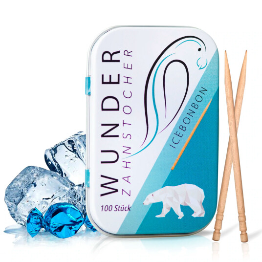 Wunder Tannpirkere Flavored Ice Bonbon Metal Box