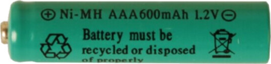 Star Trading Oppladbare AAA Batterier 1,2V 600mAh for Solcellelamper