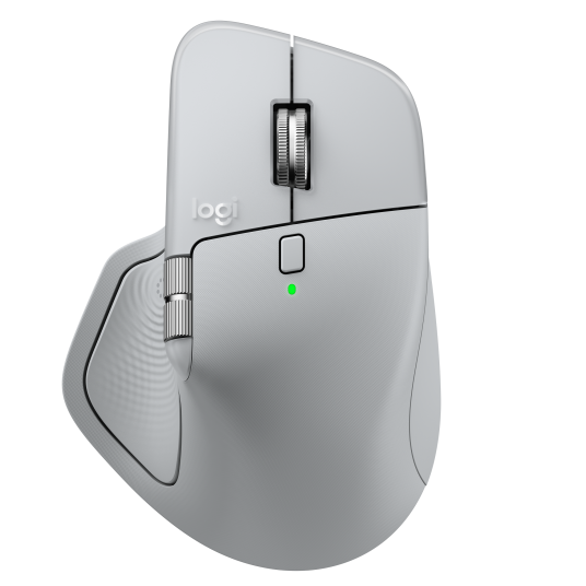 Logitech MX Master 4 Trådløs Ergonomisk Mus Pale Gray med Haptisk Tilbakemelding