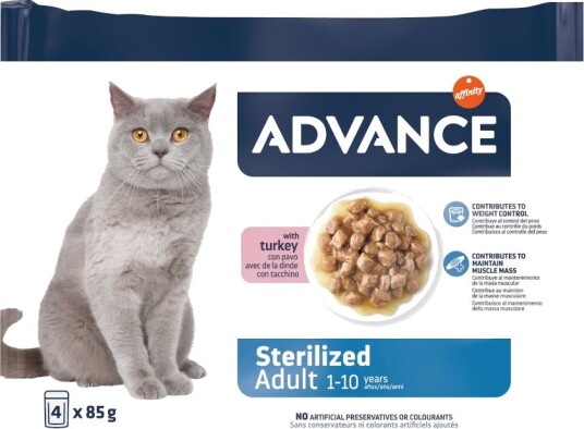 Affinity Advance Våtfôr Feline Sterilized Kalkun 52 X 85 G Affinity Advance Våtfôr Feline Sterilized Kalkun 52 X 85 G