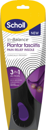 Scholl In Balance Innleggssåle Plantar Fascitt Medium 40 42 1 par Scholl In Balance Innleggssåle Plantar Fascitt Medium 40 42 1 par