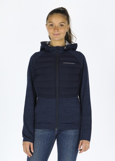 Swedemount Training Hybrid Jacket W Navy Melange/Lt Grey Mel 40 Bestselger