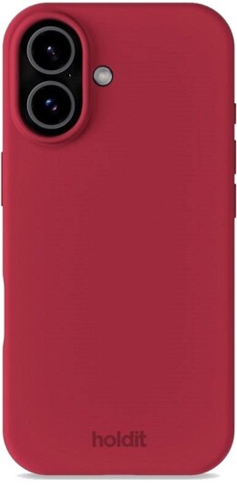 Holdit iPhone 17 Silikon Deksel Soft Touch Red Velvet - 100% Resirkulert