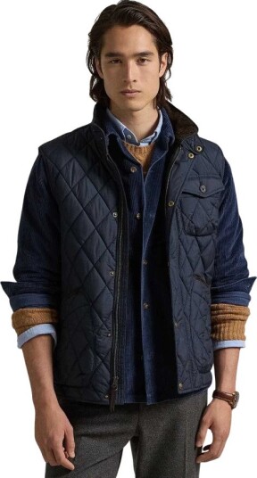 Polo Ralph Lauren The Beaton Quilted Utility Vest Navy L