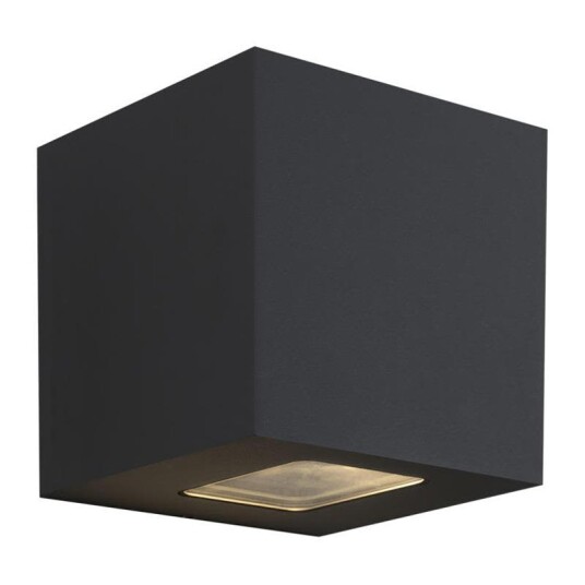 Hide-a-Lite Cube XL I Veggarmatur 3000 K 925 lm 80° 12,5 W IP65 Antrasitt Belysning