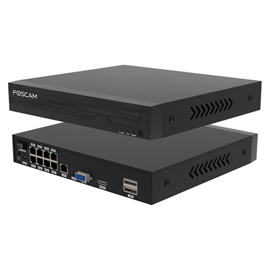 Foscam FN9108HE 5MP PoE NVR Nettverksopptaker 8 Kanaler Svart Foscam FN9108HE 5MP PoE NVR Nettverksopptaker 8 Kanaler Svart