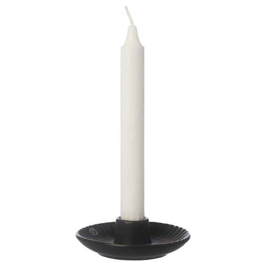 Ernst Lysestake Ø10,5 cm Stengods Sort
