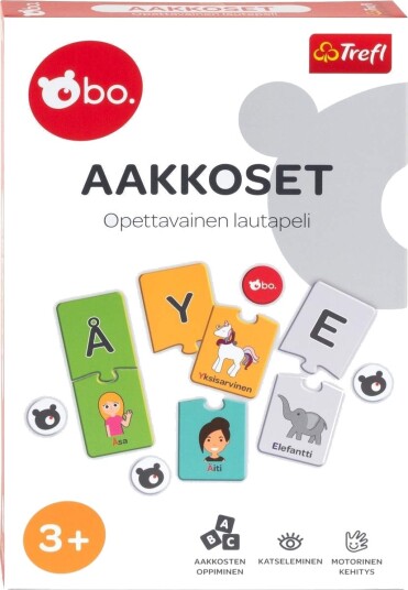 Bo. Bo. Pedagogisk brettspill Alphabet (på finsk) 1945FI Bo. Bo. Pedagogisk brettspill Alphabet (på finsk) 1945FI