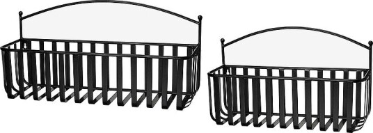 Wikholm Form Venice Planter 2 pakning Svart