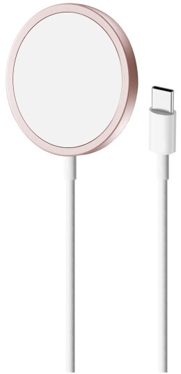 Puro MagSafe USB-C Lader 1m Rosa - Trådløs Induktiv Kabel