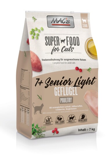 Mac'S Super Food For Cats 1.5Kg Kyllling Seniorfôr Mac'S Super Food For Cats 1.5Kg Kyllling Seniorfôr
