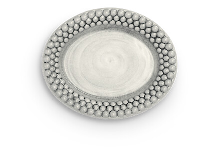 Mateus Oval Tallerken Bubbles Grå 20 cm