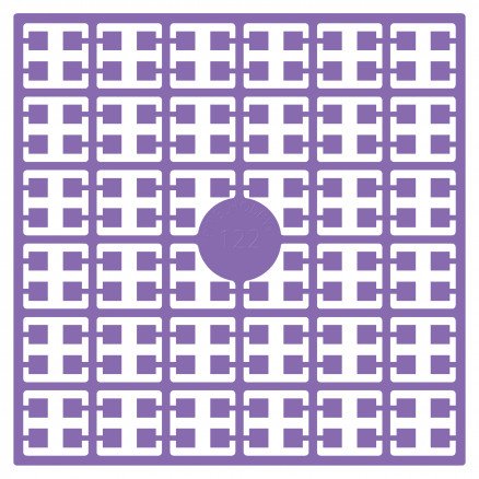 Pixelhobby Midi perler 122 mørk lavendel 2x2mm 140 piksler