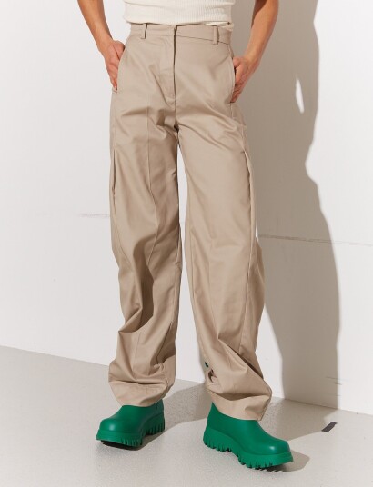 HOLZWEILER Vidda Trousers Beige XS HOLZWEILER Vidda Trousers Beige XS
